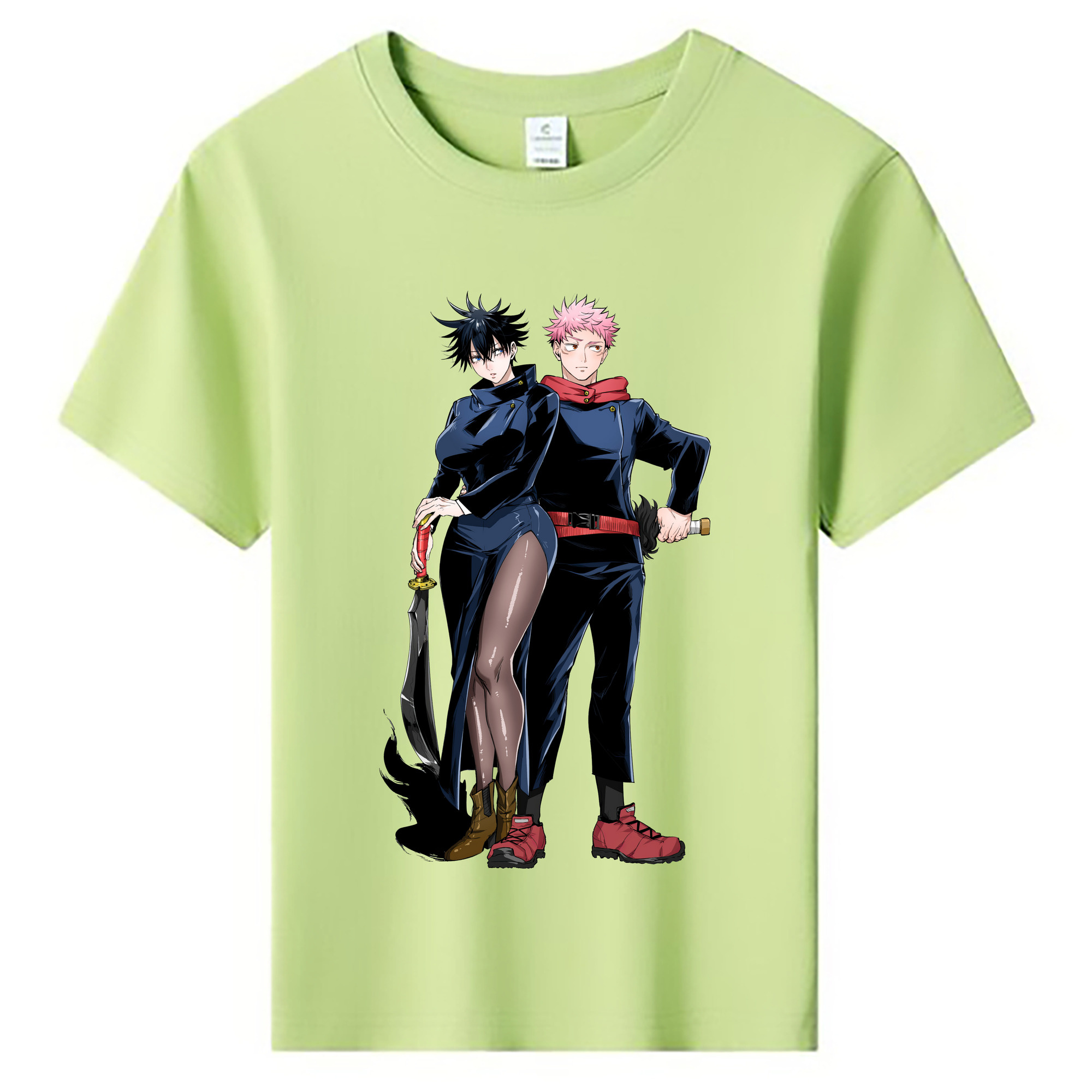 （画像用） 呪術廻戦 Jujutsu Kaisen 綿100％キッズTシャツ（フロントプリント）